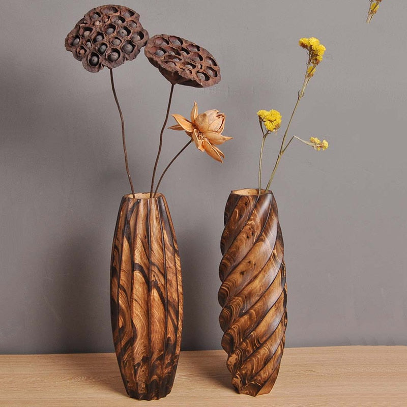 Vase bois design
